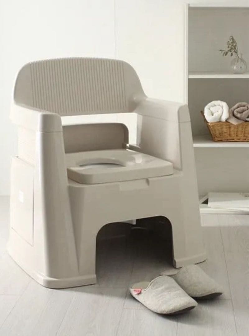 【新品未使用】TONBO ポータブルトイレ 背もたれ型 介護 簡易トイレ 消臭液