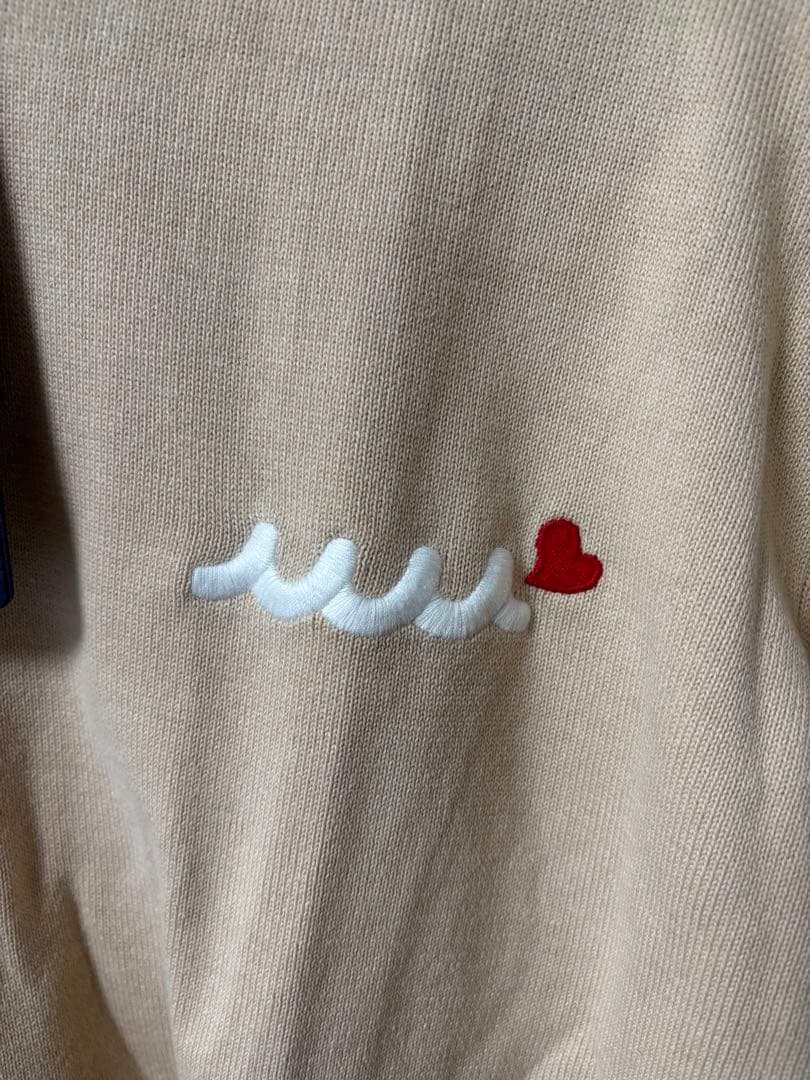 <新品未使用>muta バイカラー クルーネックセーター BEIGE