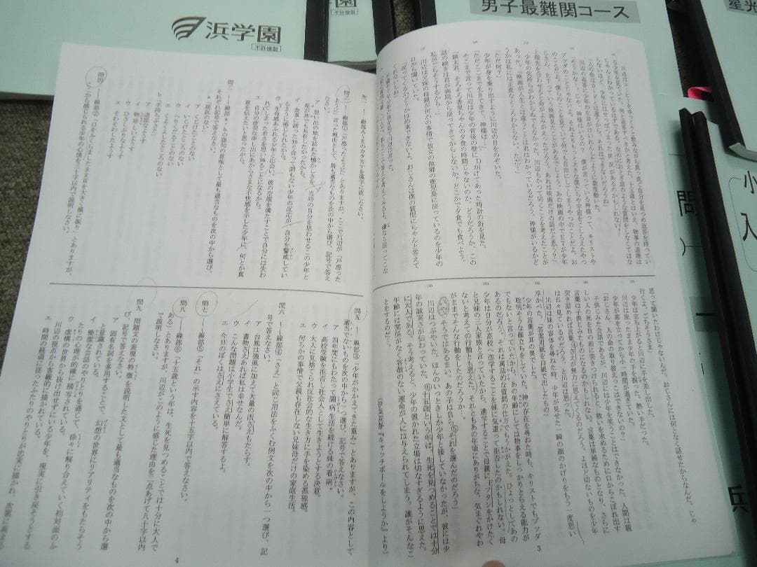 浜学園　6年　星光・東大寺/男子最難関　日曜志望校別/入試直前　2020年度版