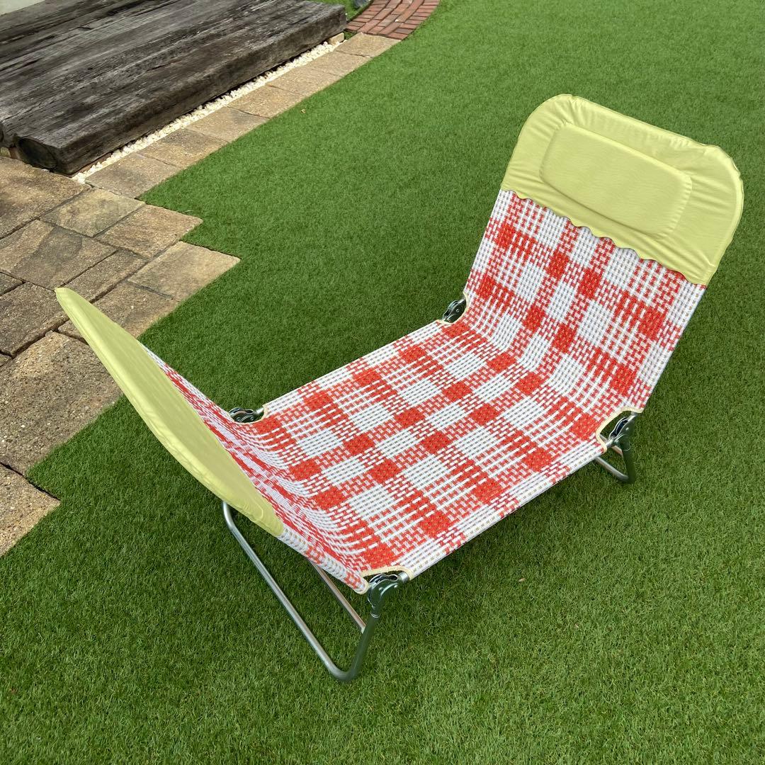 昭和レトロ　ビーチベッド　チューブベッド　サマーベッド　お風呂上がりにも