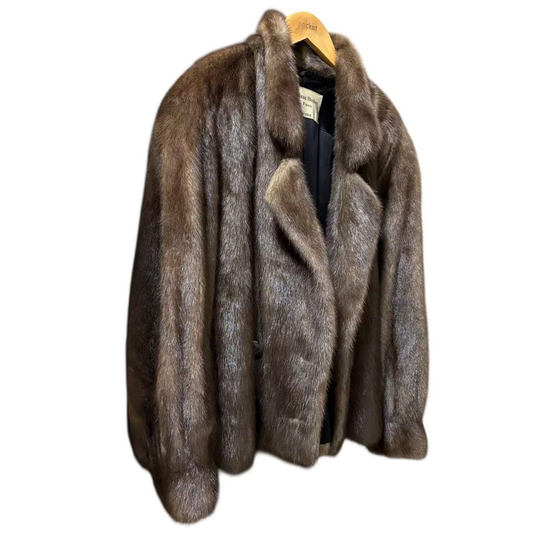 美品　Christina Bahn　ミンクコート　肉厚毛皮　柔らか　リアルファー