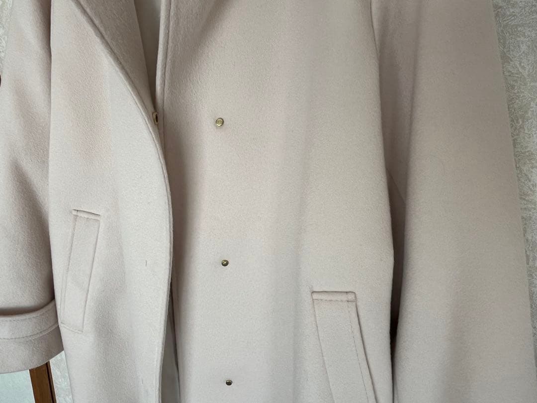 23区 ウールカシミヤビーバー フード付き ショートコート 38