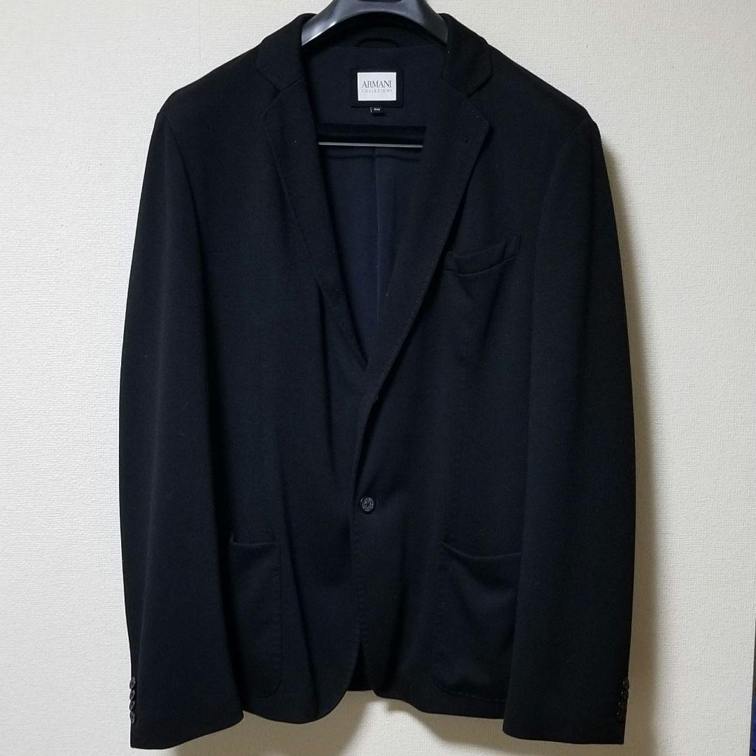 アルマーニ　コレツォーニ　テーラードジャケット　ブラック　60　大きいサイズ