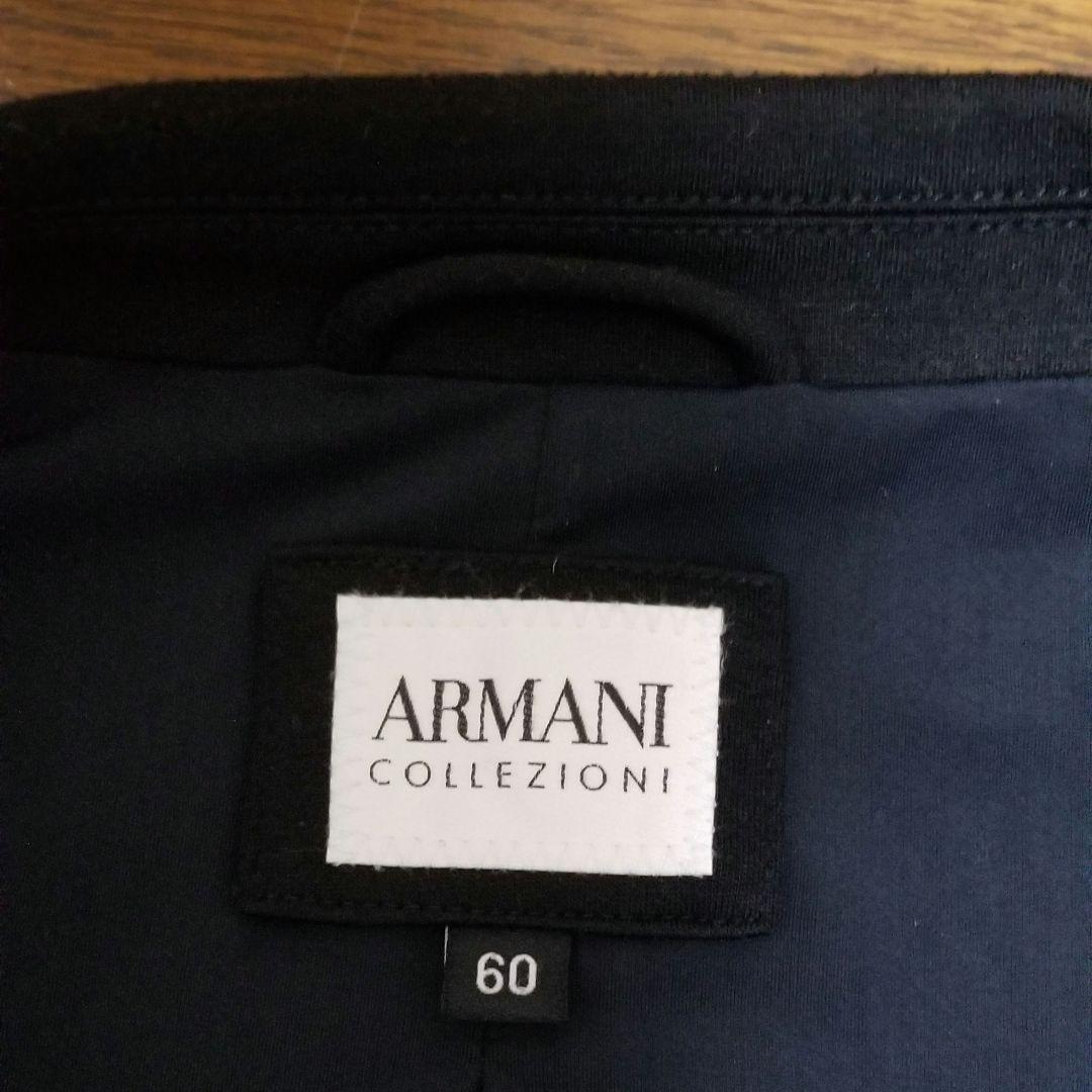 アルマーニ　コレツォーニ　テーラードジャケット　ブラック　60　大きいサイズ