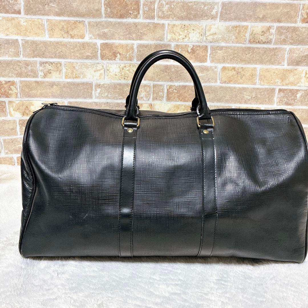 HUNTINGWORLD ハンティングワールド　ボストンバック　pvc ブラック