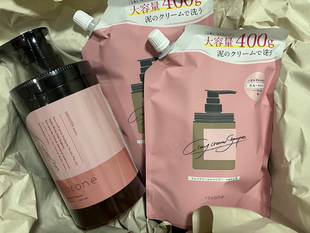 cocone クレイクリームシャンプー スムース
