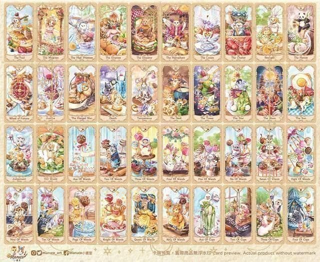 【正規品タロットカード】激かわイラスト✨日本未発売レア✨小動物と美食のタロット