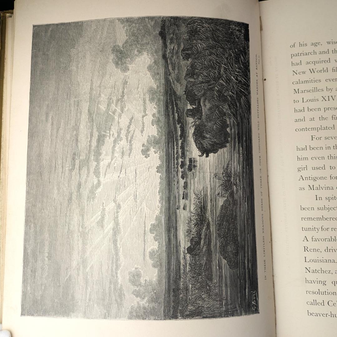 1884年頃 ギュスターブ・ドレ 大型挿画本 「ATALA」アンティーク120年