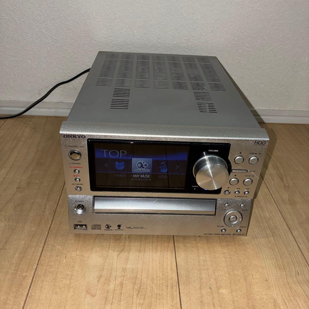 動作ok ONKYO BR-NX10 CD HDD ミニコンポ HDD80GB