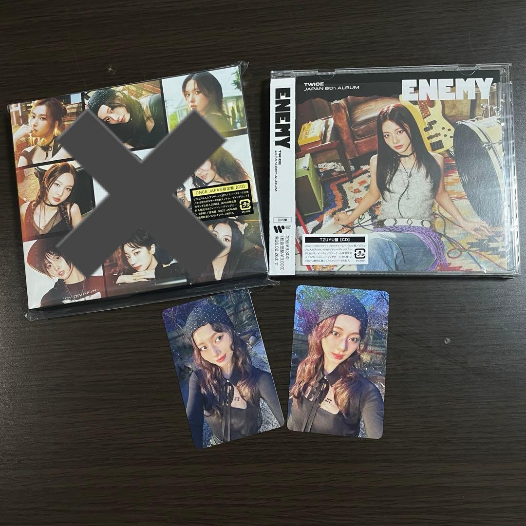 ENEMY TWICE ツウィ盤 CD4枚 シリアル付き トレカ無し TZUYU