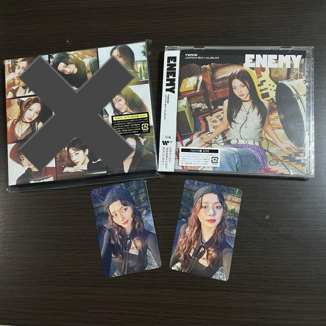 ENEMY TWICE ツウィ盤 CD4枚 シリアル付き トレカ無し TZUYU