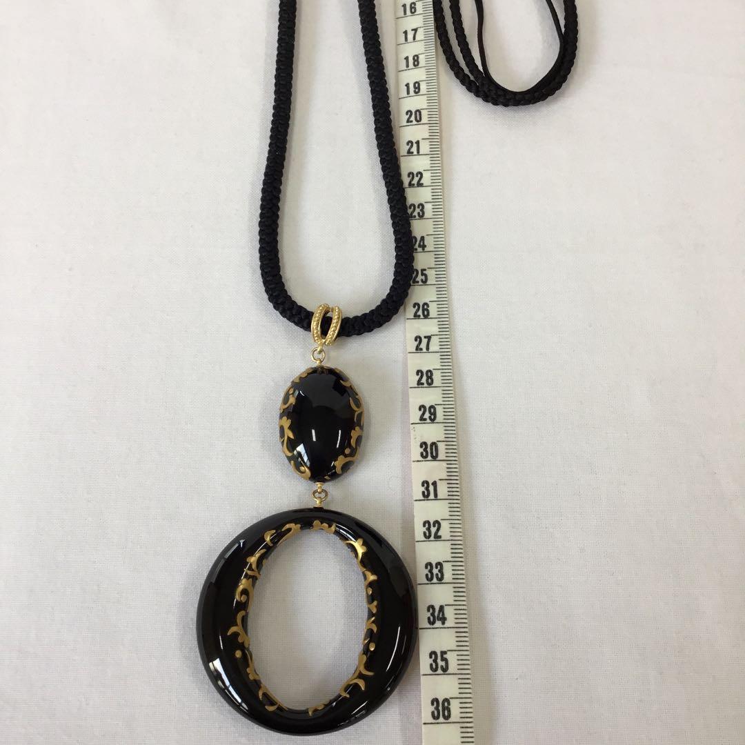 【新品】琉球漆器　装飾　月桃モチーフ　正絹紐　替ひもあり　椎金 visage