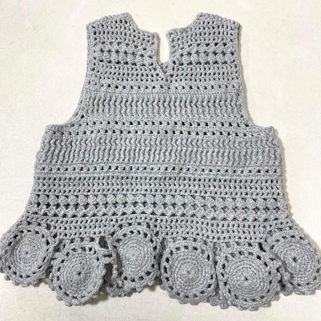 45rpm 45R チューブヤーンかぎ針NO SLEEVE TOP ハンドニット