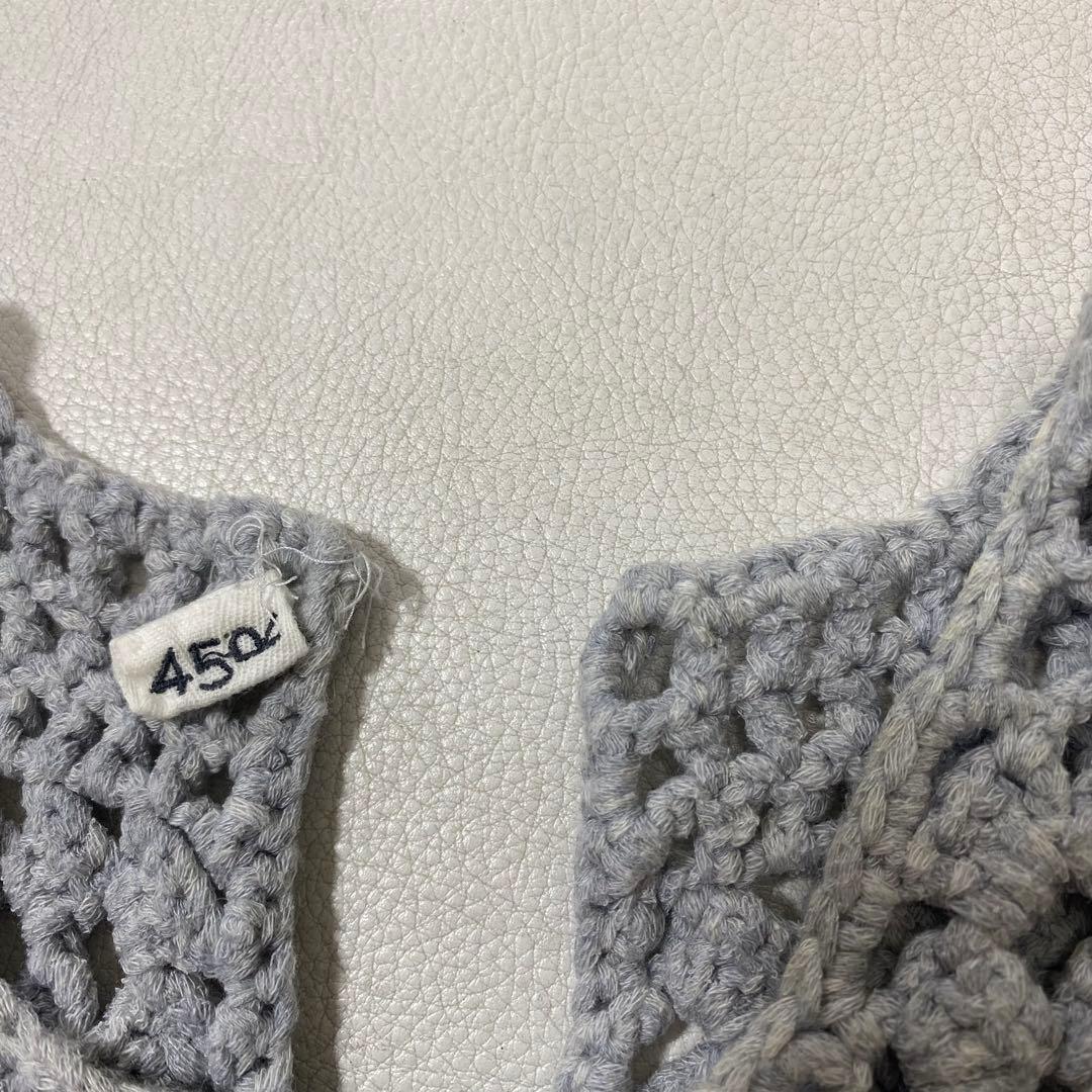 45rpm 45R チューブヤーンかぎ針NO SLEEVE TOP ハンドニット