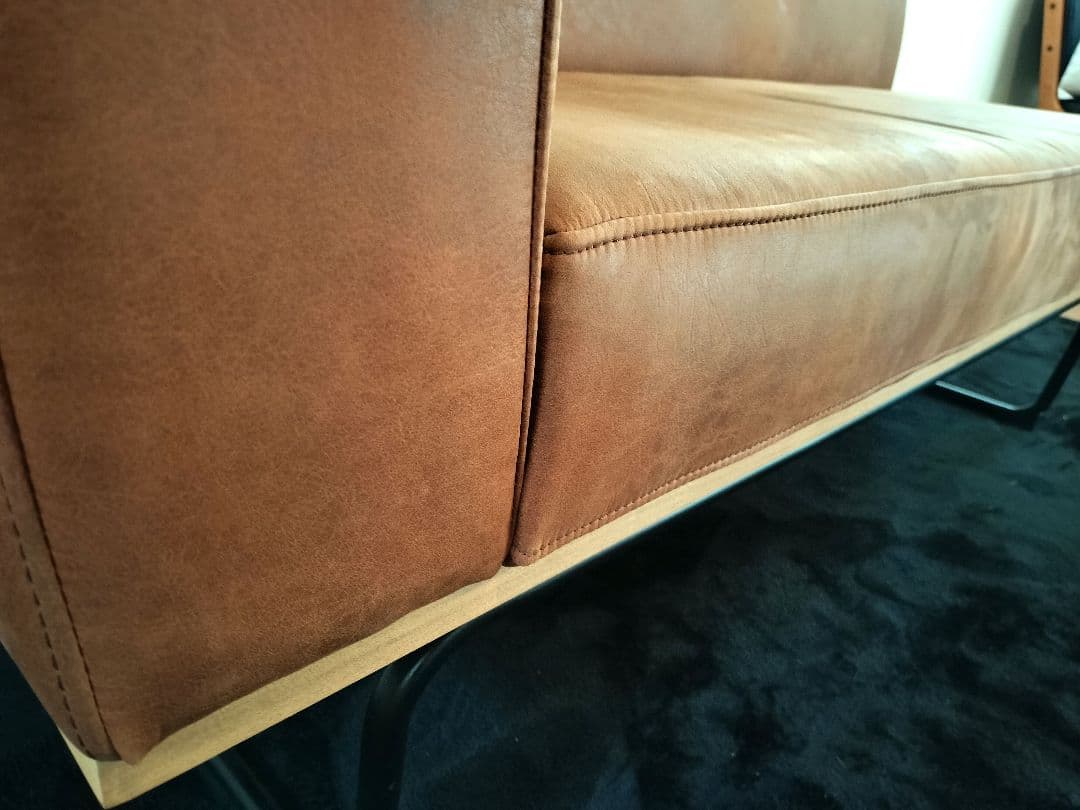 クラッシュゲート COMFORM ダントン 2人掛け ソファ レザーテックス