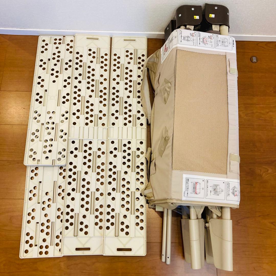 アップリカ　ココネルエアー　ココアブラウン　aprica ベビーベッド