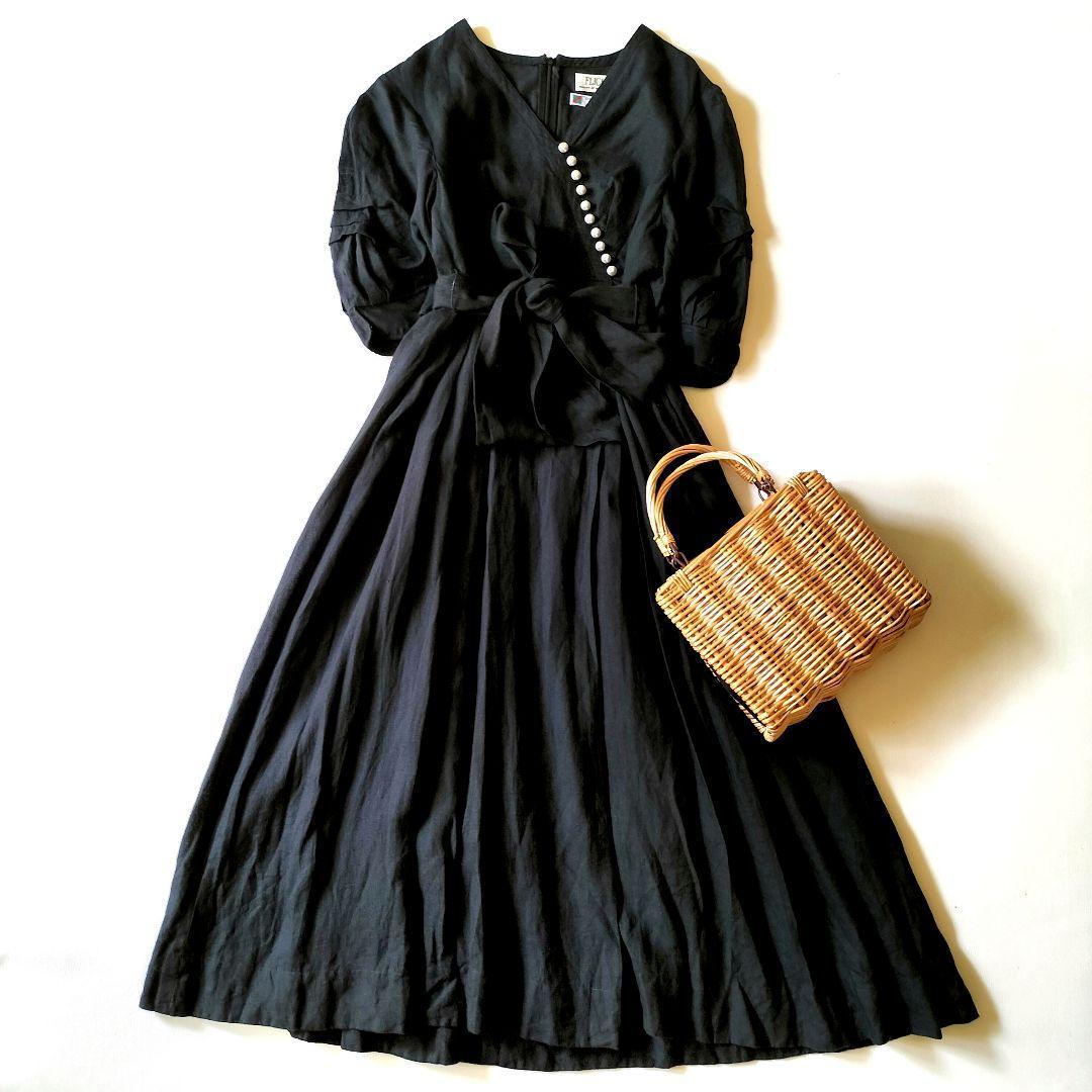 あさみん様　フリッカ　パールボタンリネンワンピース