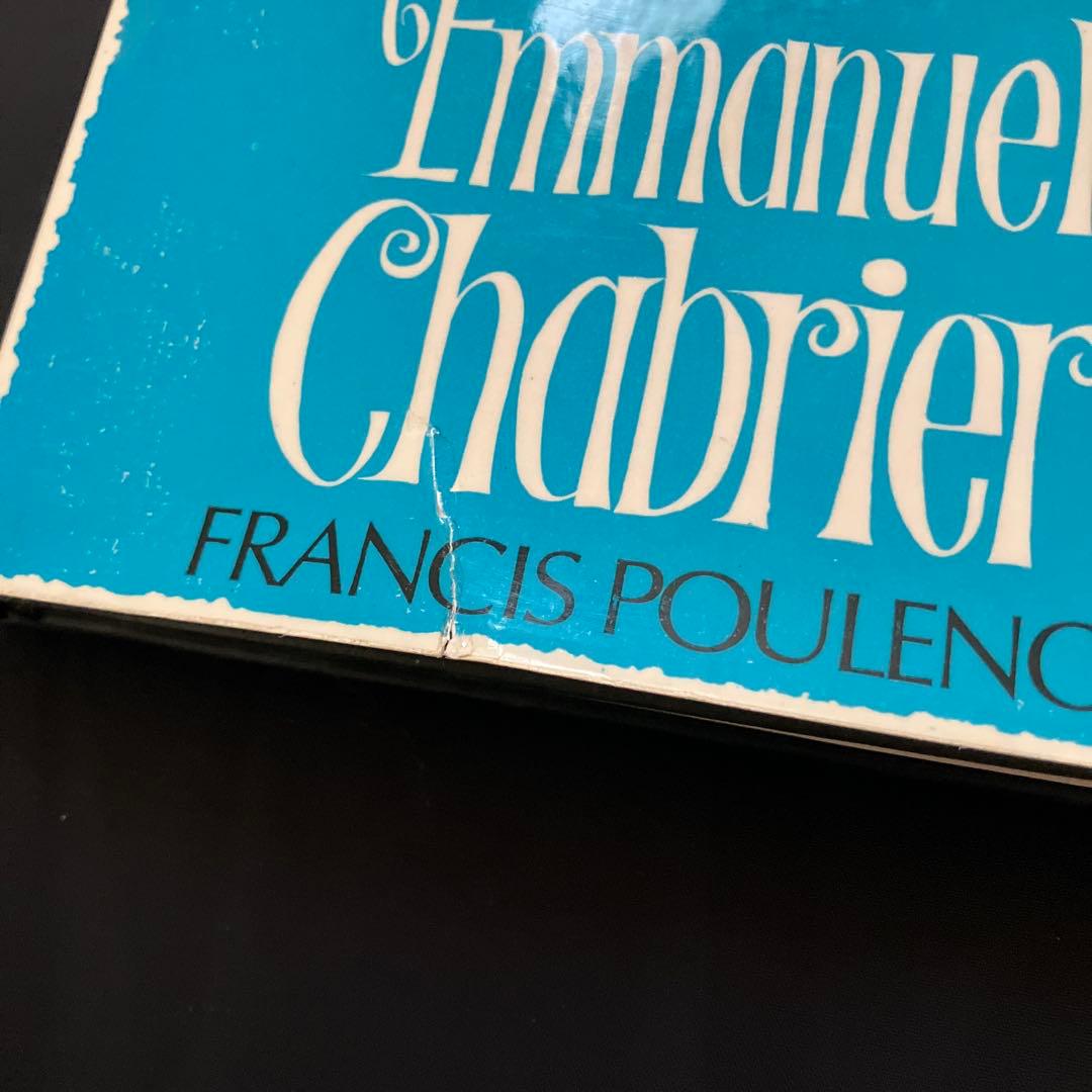 洋書 Emmanuel Chabrier by Francis Poulenc