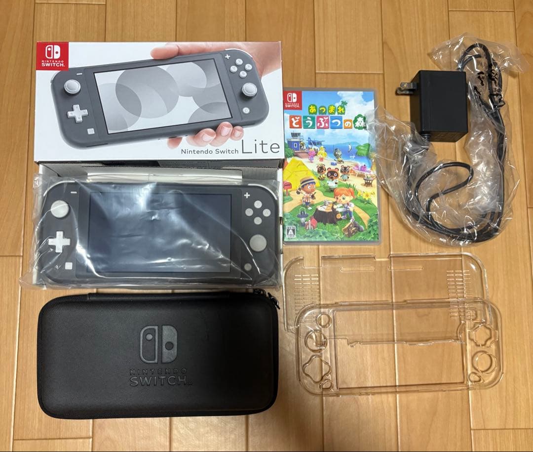 Nintendo Switch Lite グレー 充電器・ソフト付き