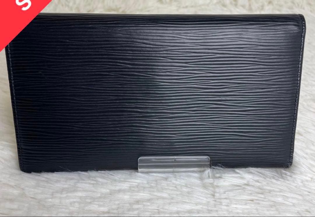 Louis Vuitton ブラック 長財布 エピレザー