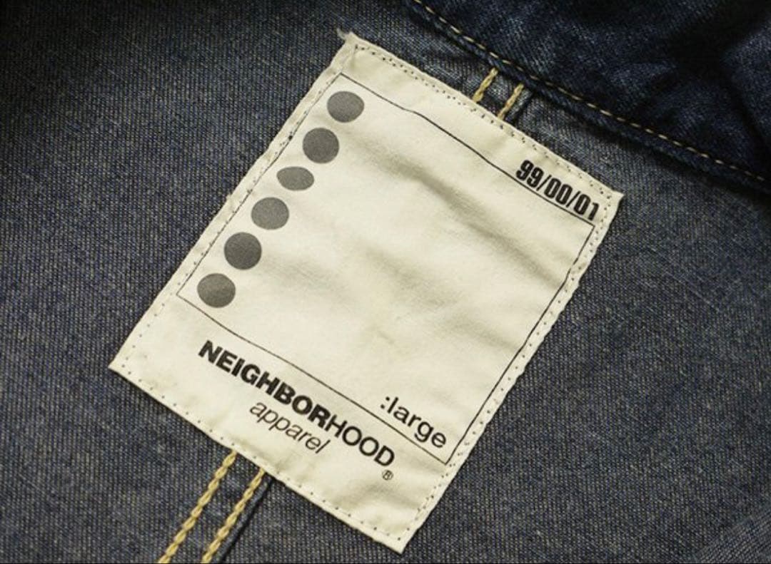 ネイバーフッド　デニムカバーオールジャケット ワークジャケット インディゴ