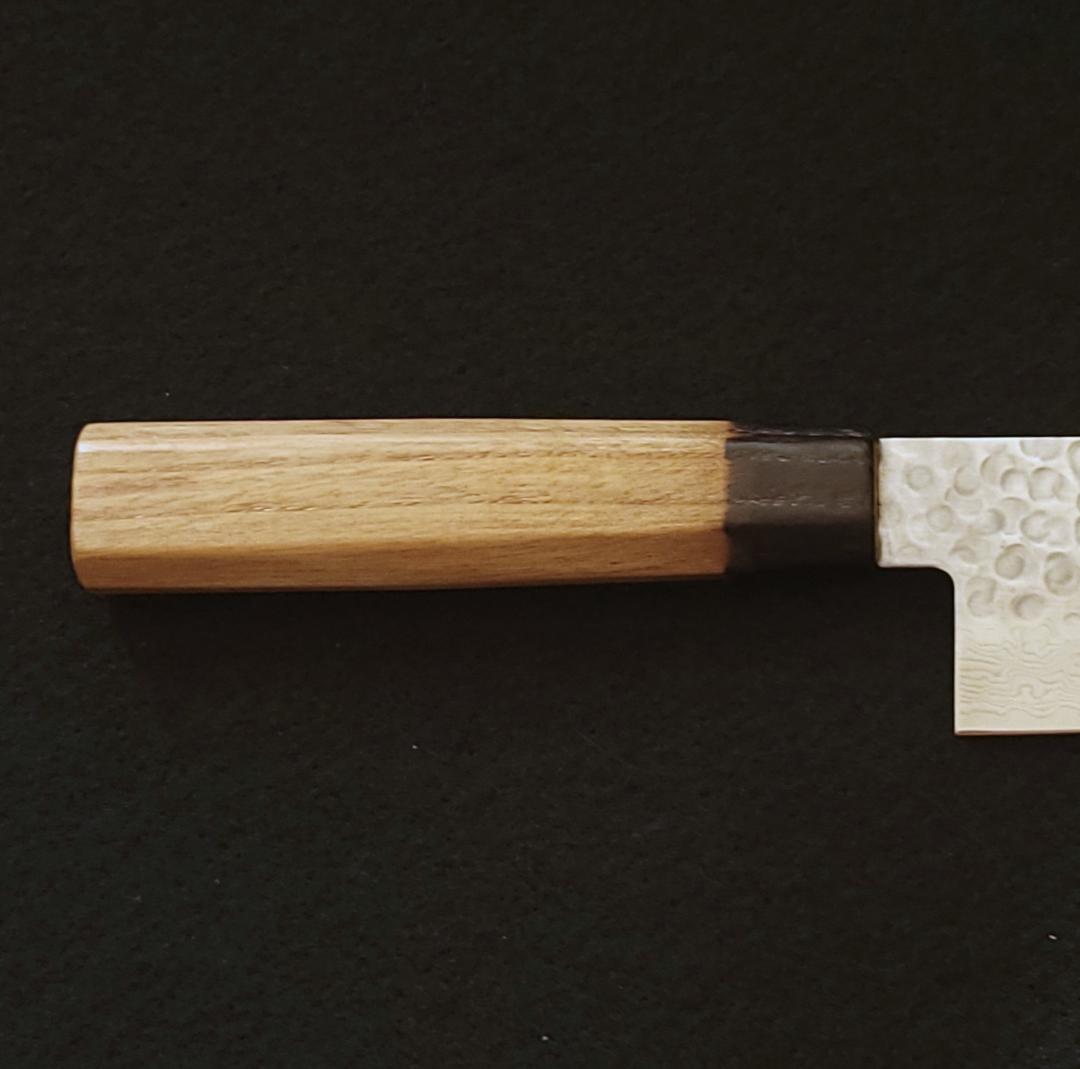 AUS10 ダマスカス 牛刀包丁 240㎜ G8150 焼栗柄 月光作