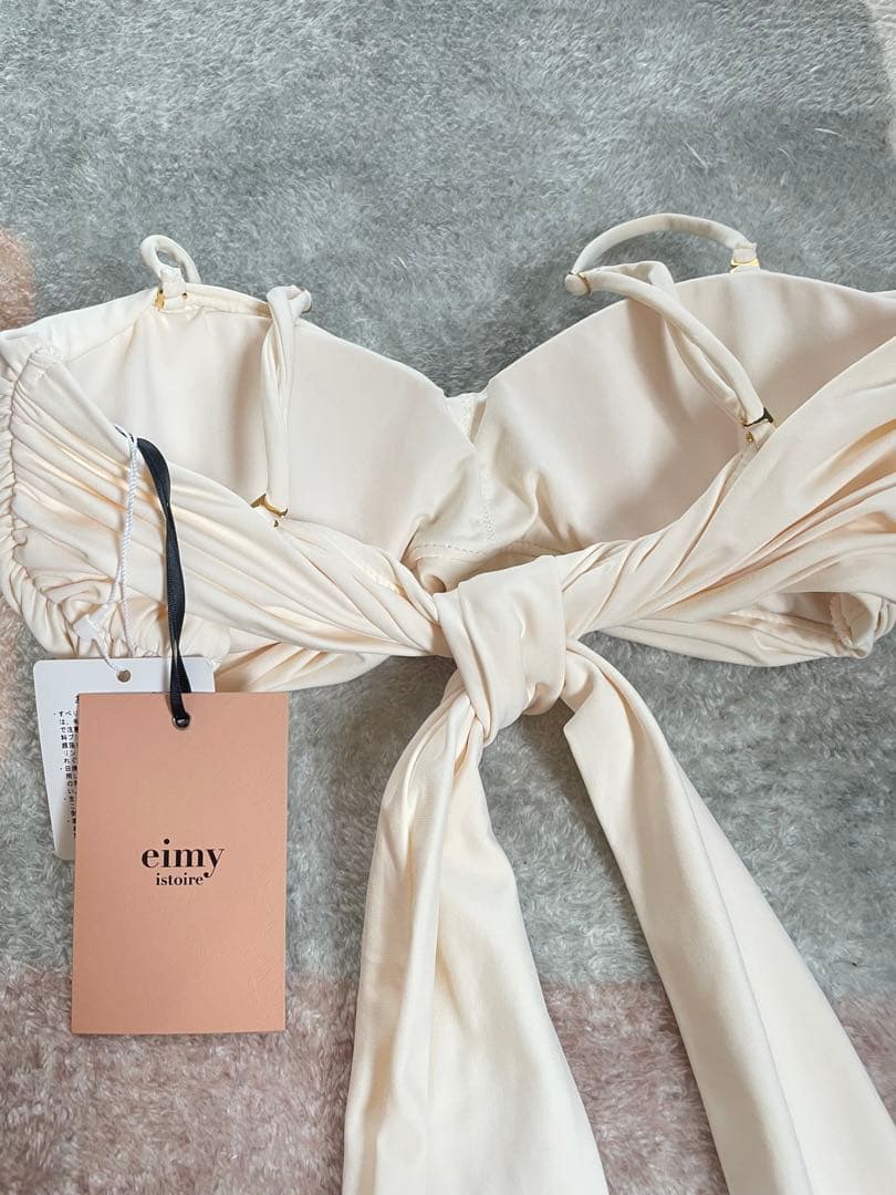 新品eimy istoireエイミーイストワール　リボンバンドゥトップス　水着