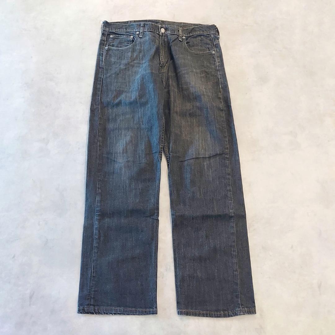 リーバイス569 Levis W34 ブラックデニム 黒 古着 18676