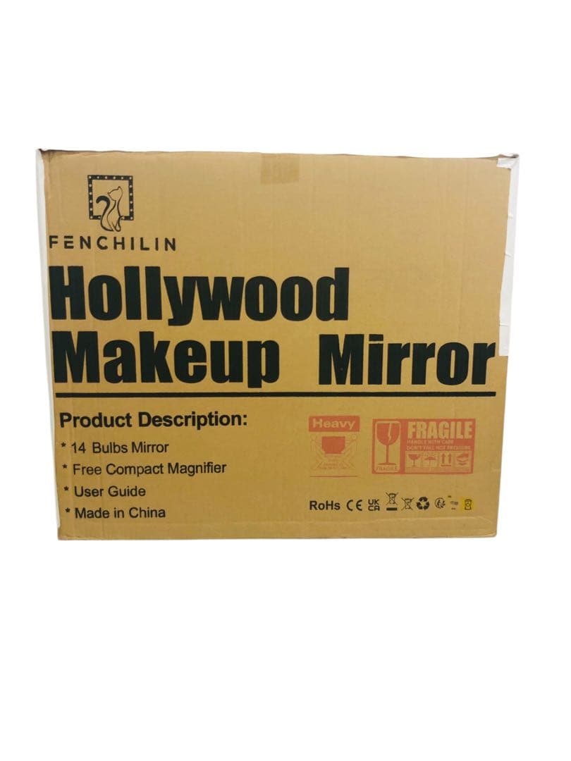 【開封済・未使用】FENCHILIN 女優ミラー 化粧鏡 ハリウッドミラー 鏡
