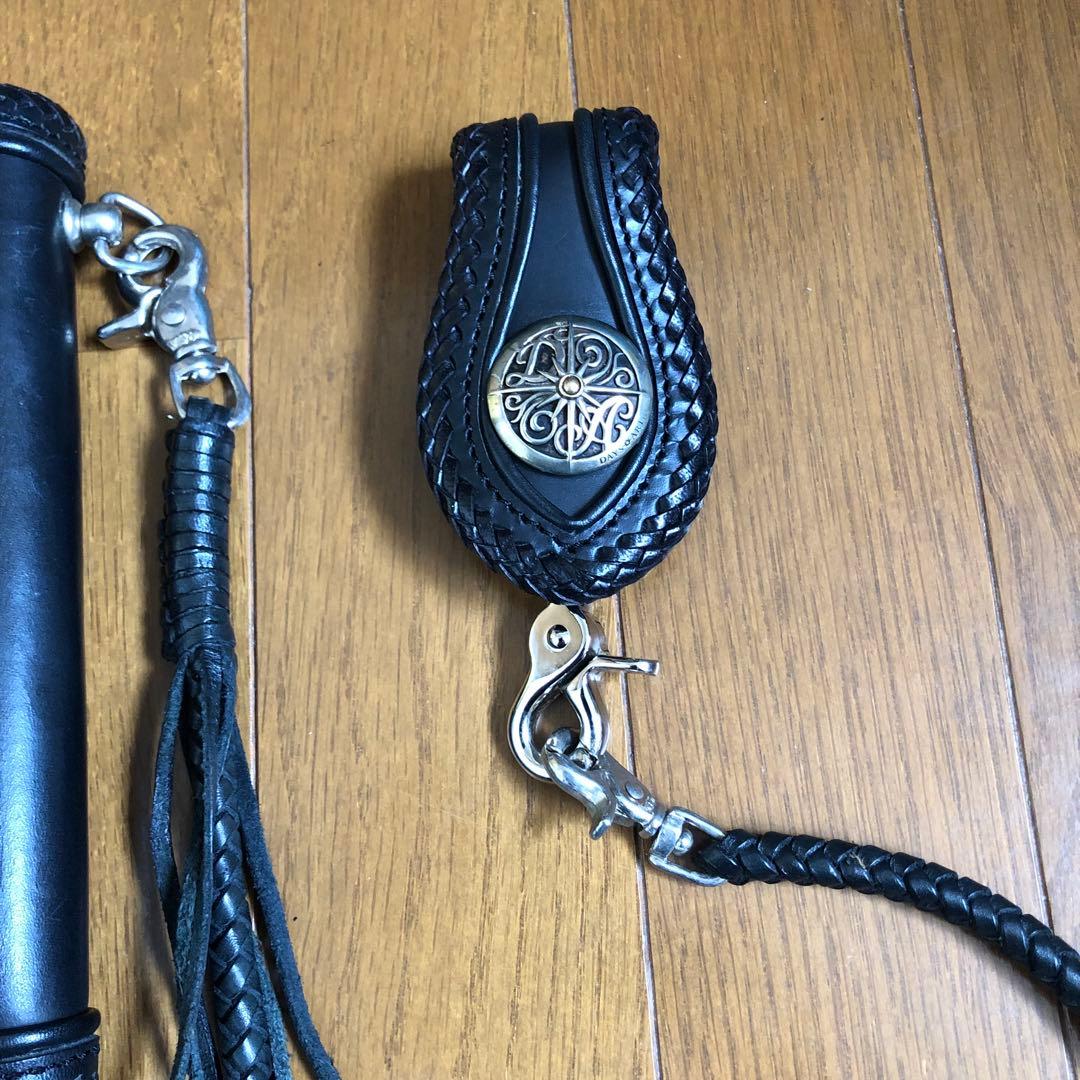 バイカーウォレット本革セット(ほぼ新品)