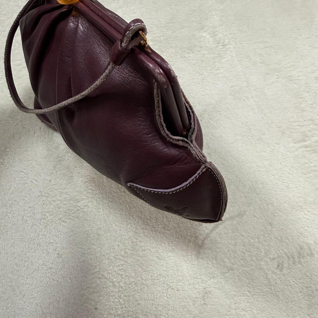 超希少 Vivienne Westwood オーブ 変形 がま口 サドルバッグ