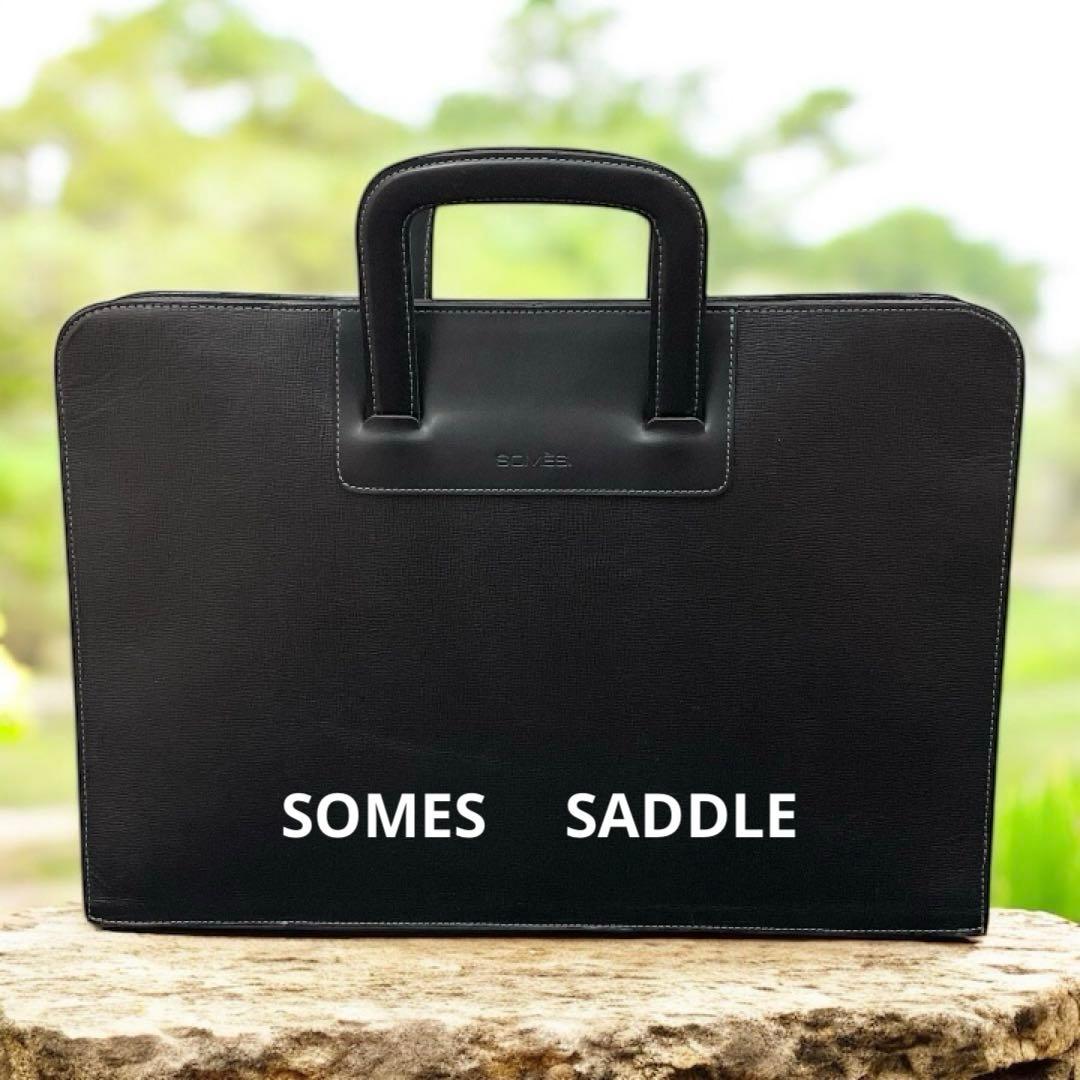 ★SOMES 　SADDLE ソメスサドル 　レザー ビジネスバッグ 黒
