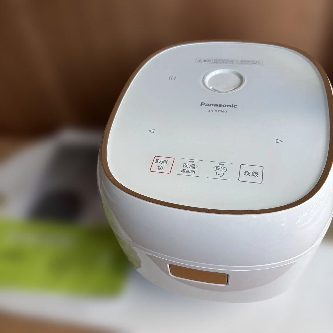 美品 Panasonic SR-KT060 炊飯器 IH加熱式 取説 保証書付き