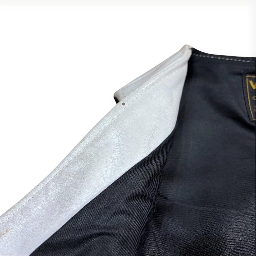 vanson レザーベスト サイズ36 S ホワイト