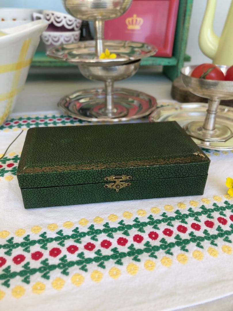 フランスアンティーク　箱付スプーン　6本セット　フランスアンティークカトラリー