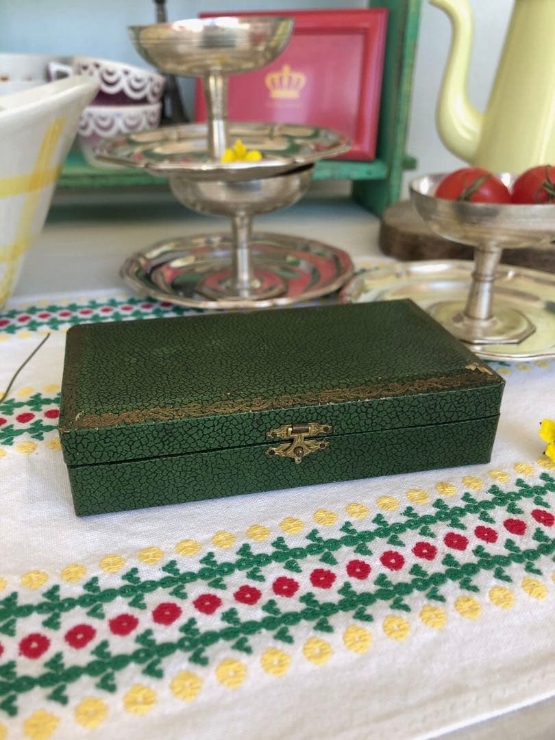 フランスアンティーク　箱付スプーン　6本セット　フランスアンティークカトラリー