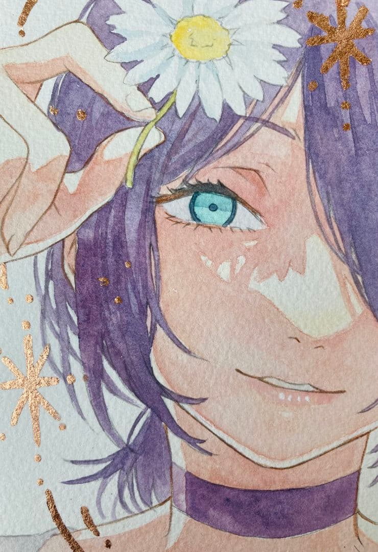 亀*ん様 ☆手描きイラスト☆チェンソーマン☆レゼ☆直筆１点物