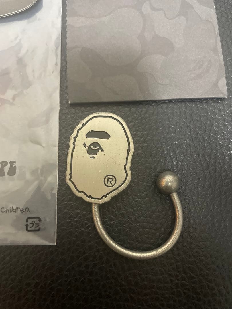 【希少】　シルバー　エイプ　APE キーホルダー キーリング　メンズ　NIGO