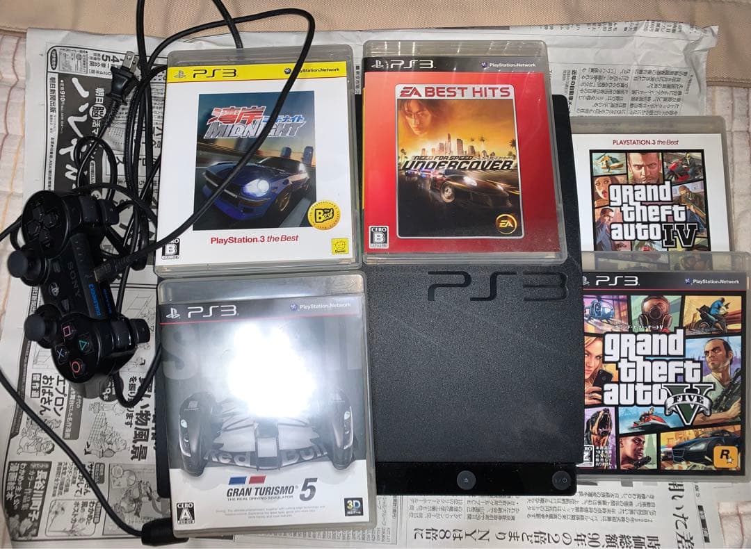 PS3本体 、GTA5、GTA4、湾岸ミッドナイト、ニードスピード、グランツ5