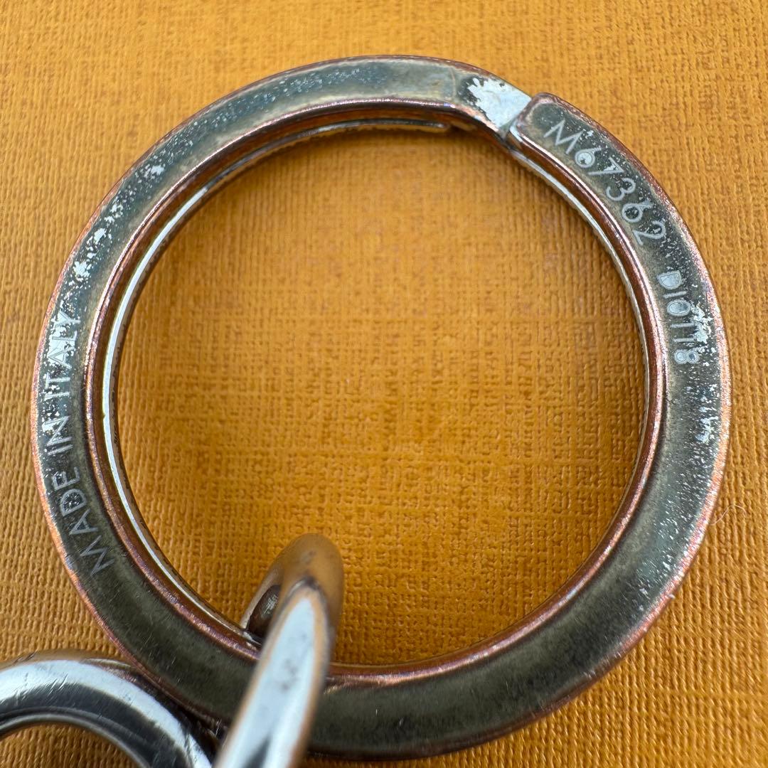 美品 ルイヴィトン ポルトクレ・LVサークル チャーム キーリング キーホルダー