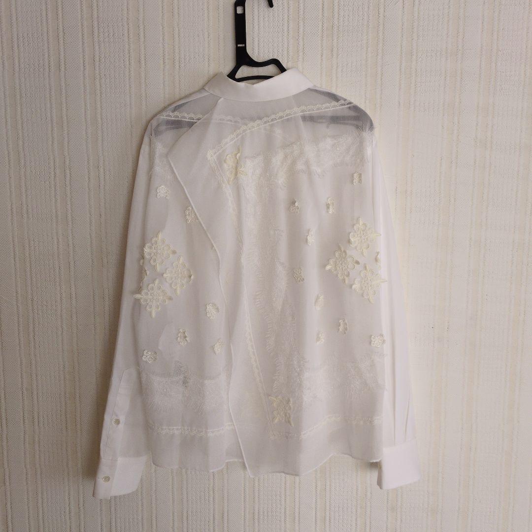 sacai シアーレースシャツ