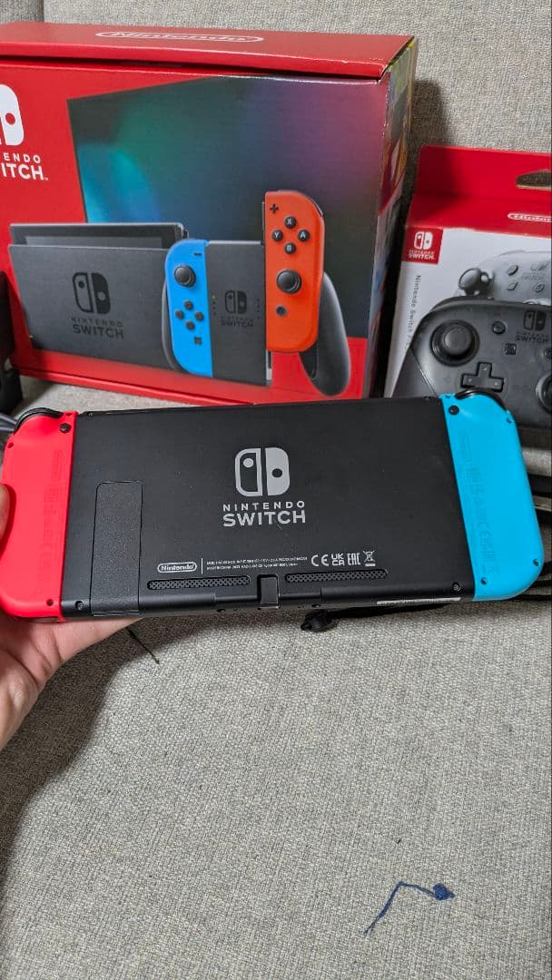 Nintendo Switch ネオンブルー/ネオンレッド+純正コントローラー