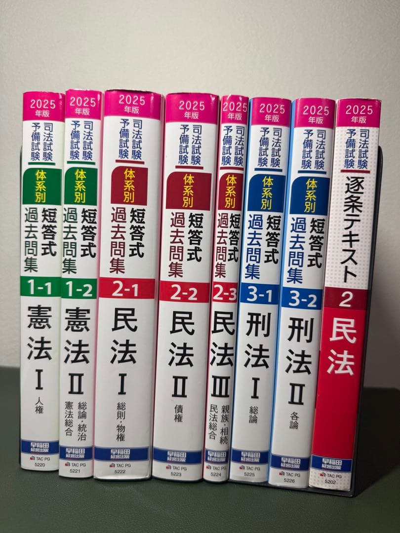 2025年度版司法試験・予備試験 体系別短答式過去問集3科目7冊セット　おまけ付