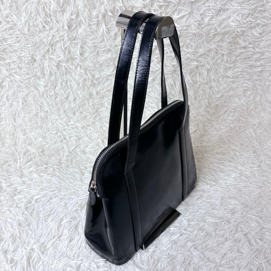 マーガレットハウエル 旧ロゴ レザー ハンドバッグ トート 黒 本革