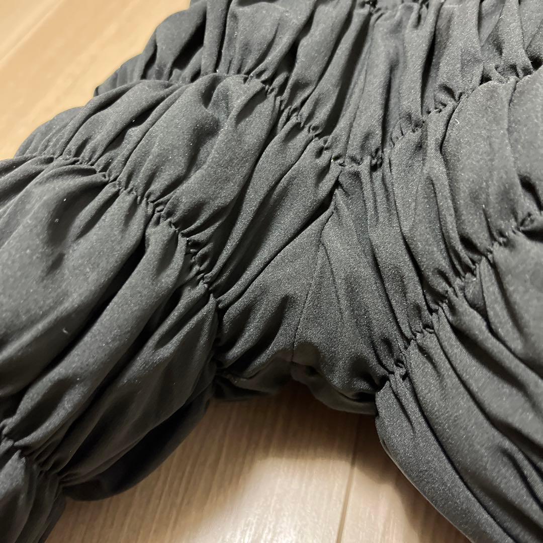 LOUVREDO ブラック ルーブルドー　復元ウォーマーパンツ