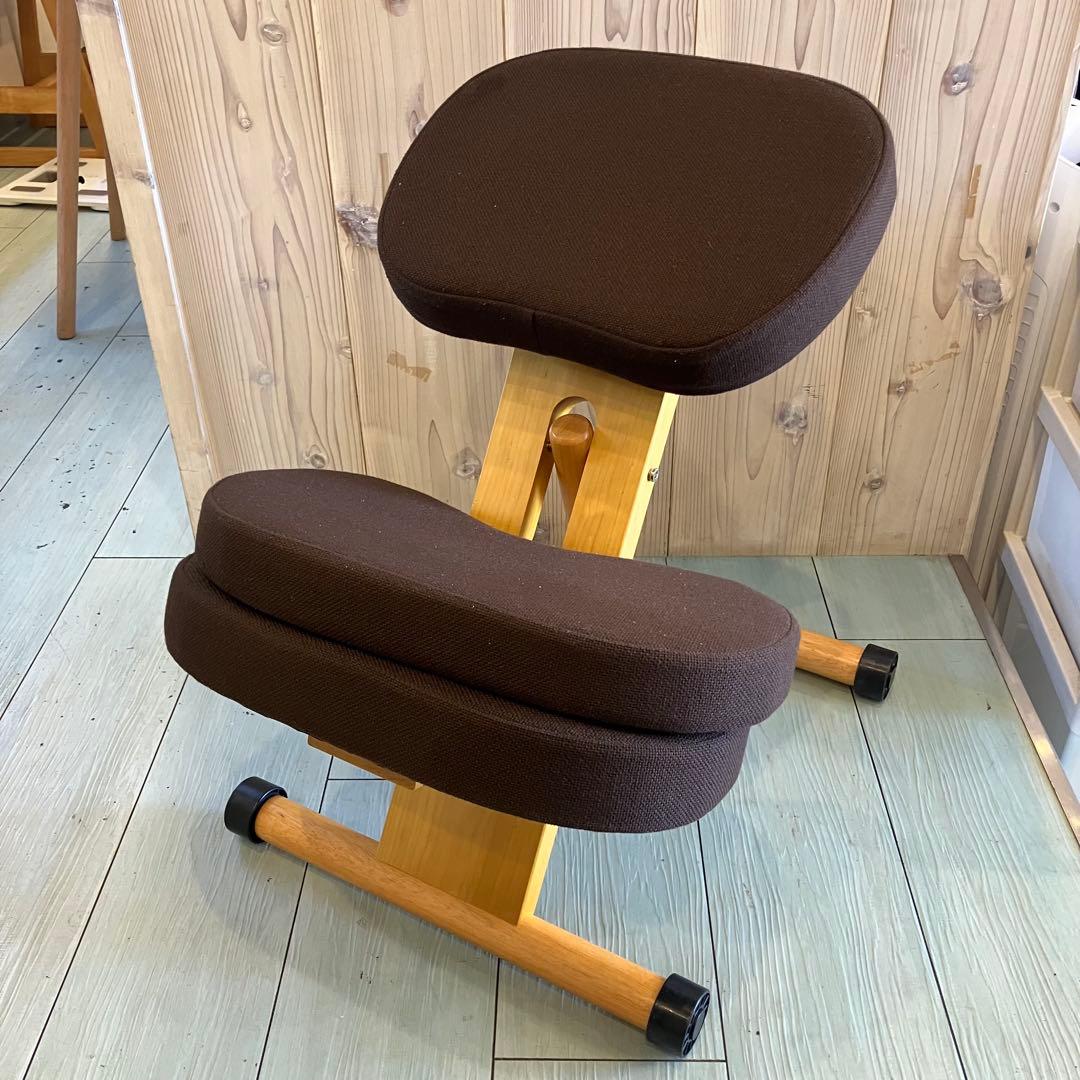 宮武製作所 プロポーションチェア バランスチェア ブラウン 姿勢矯正 勉強椅子