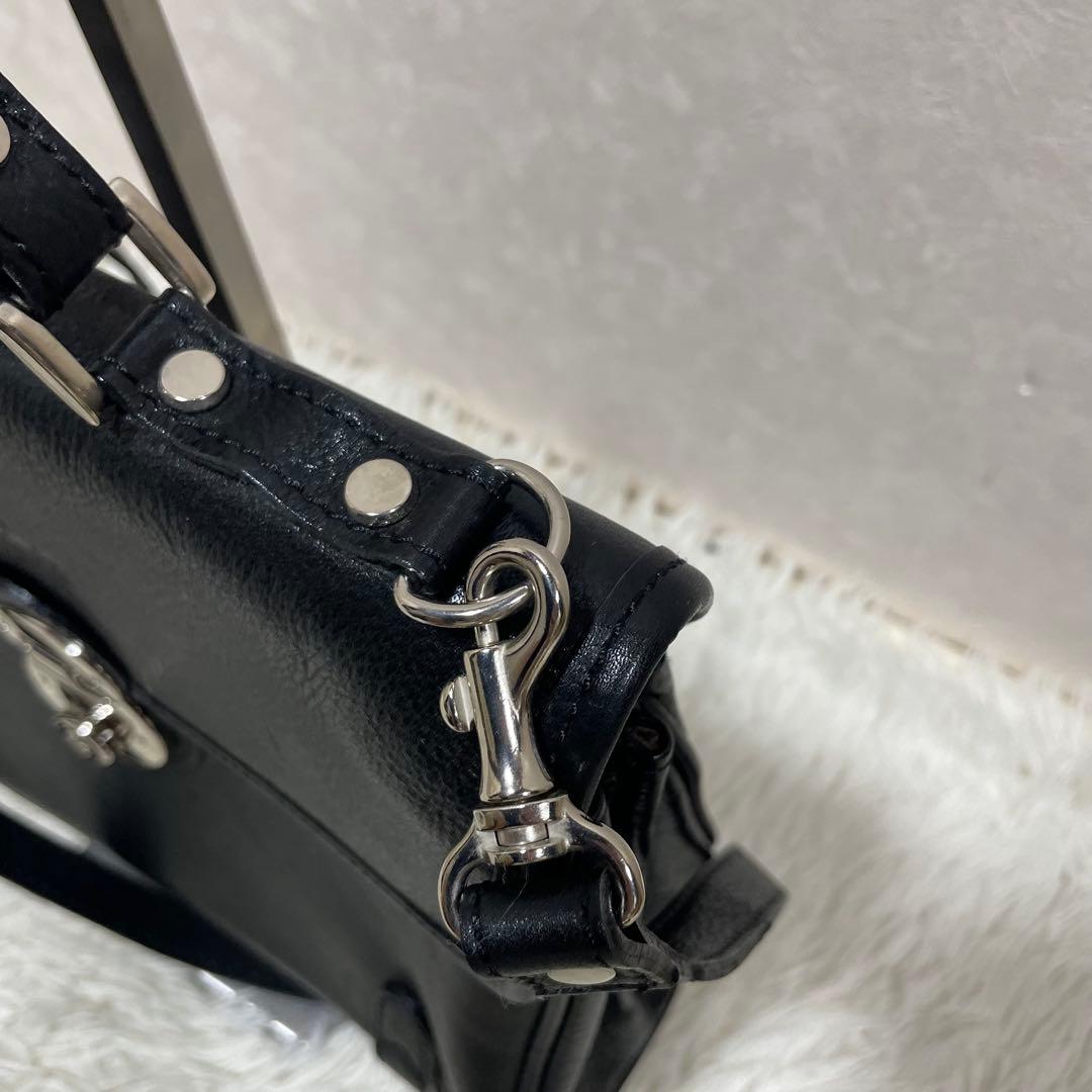 極美 青木鞄 NEVADA ラガード ミニダレスバッグ　2way レア ブラック