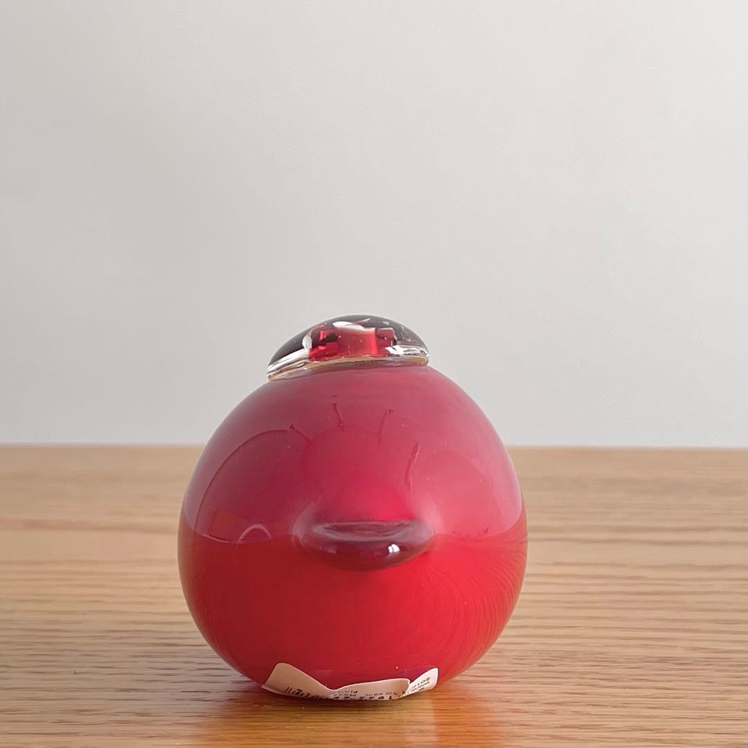 オイバ・トイッカ パフボール クランベリー レッド ガラスオブジェ イッタラ