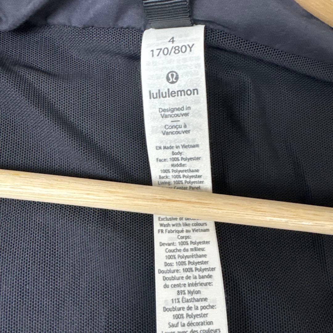 Lululemon ルルレモン ナイロンジャケット ロング丈 黒