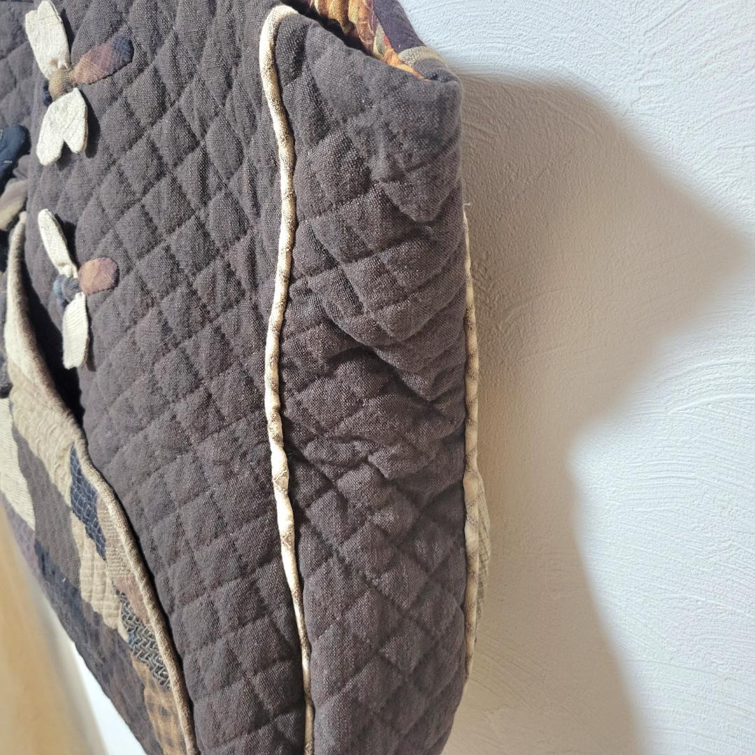 先染生地の創作バック　パッチワークバック　創作トートバック